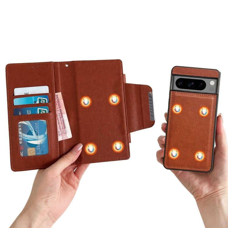 For Google Pixel 7a Multifunctional 7-Card Wallet Leather Phone Case