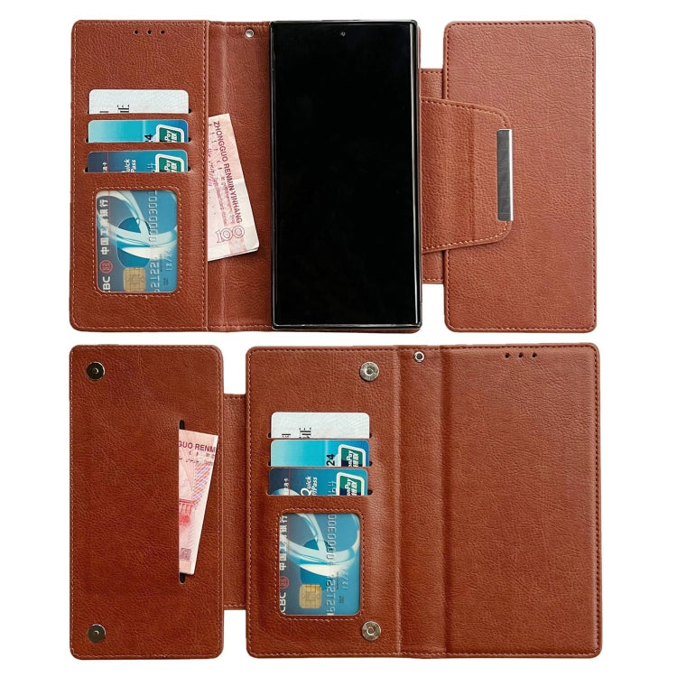 For Google Pixel 7 Pro Multifunctional 7-Card Wallet Leather Phone Case