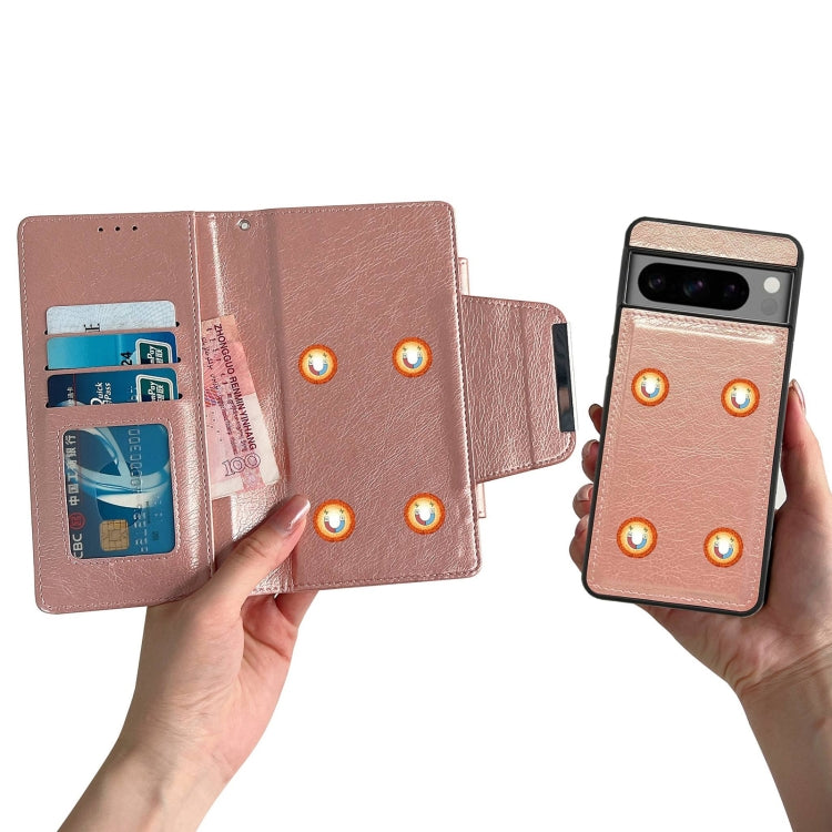 For Google Pixel 7 Multifunctional 7-Card Wallet Leather Phone Case