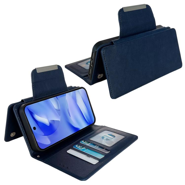 For Google Pixel 9a Multifunctional 7-Card Wallet Leather Phone Case