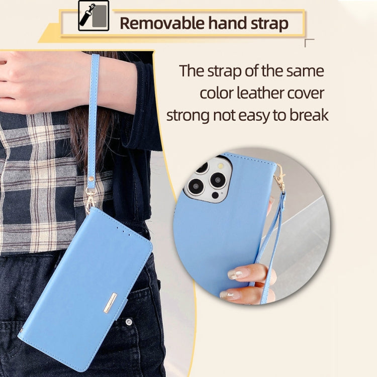 For iPhone 15 Pro Max Crossbody Chain Leather Phone Case