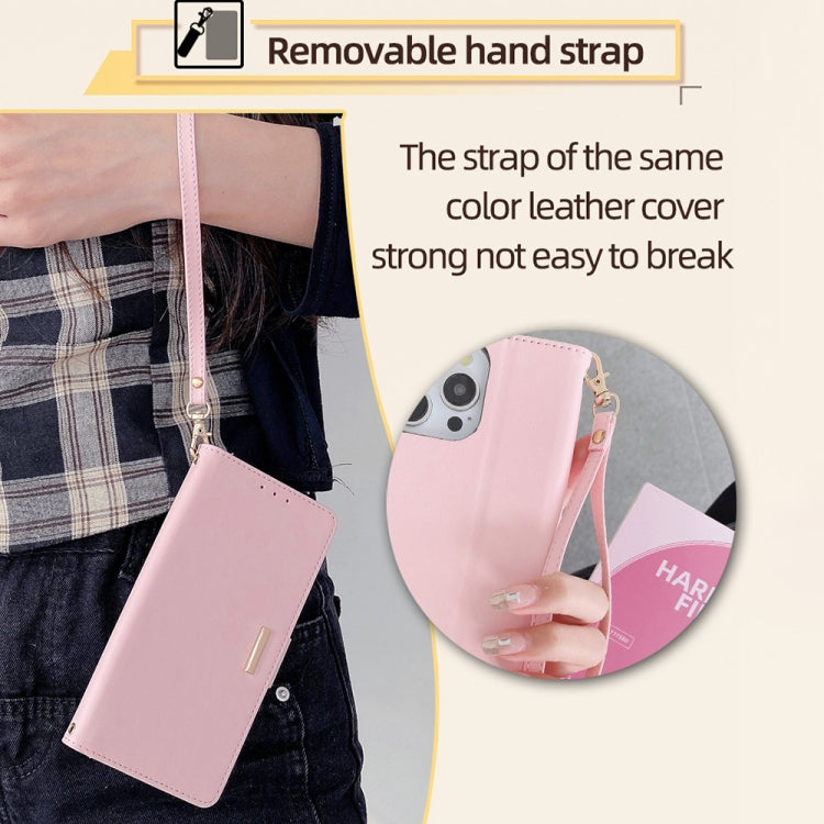 For iPhone 15 Pro Max Crossbody Chain Leather Phone Case
