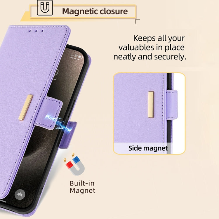 For iPhone 14 Plus Crossbody Chain Leather Phone Case