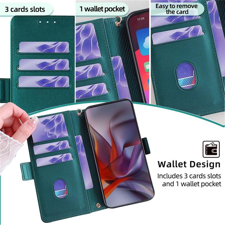 For iPhone 17 Pro Max Crossbody Chain Leather Phone Case
