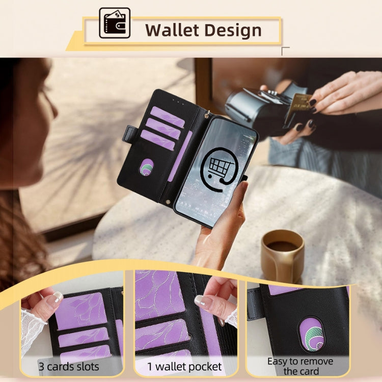 For Samsung Galaxy S24 5G Crossbody Chain Leather Phone Case
