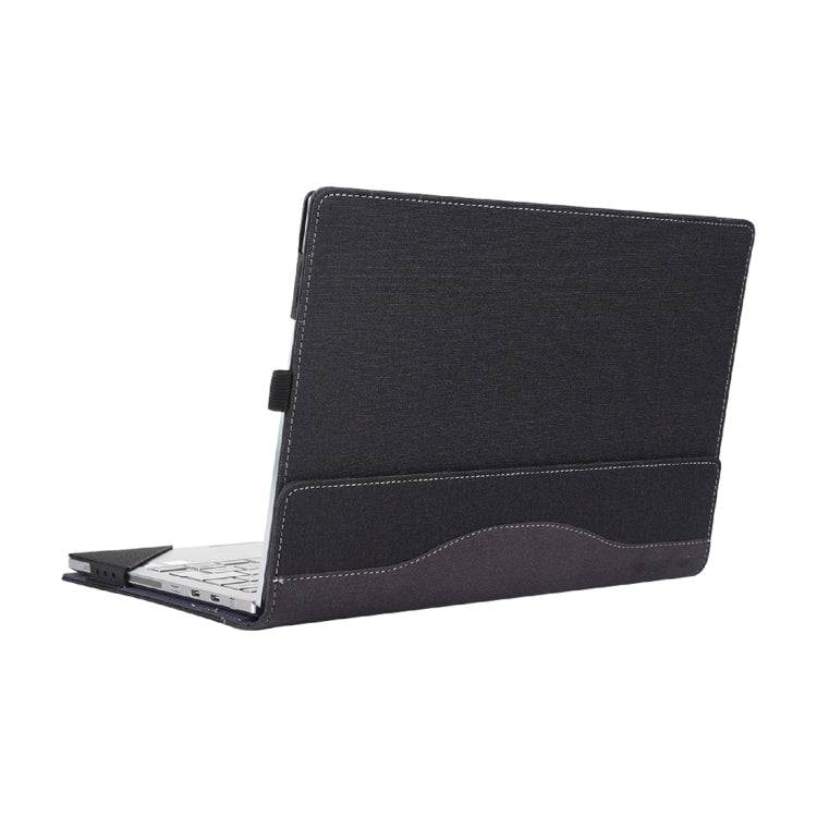 For Microsoft Surface Laptop 6 15 inch Cloth Texture Laptop Leather Case With Stand Function