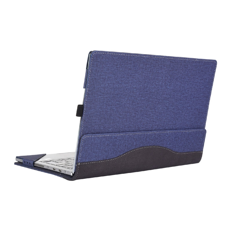 For Microsoft Surface Laptop 6 15 inch Cloth Texture Laptop Leather Case With Stand Function
