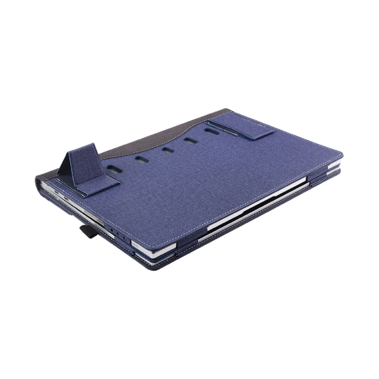 For Microsoft Surface Laptop 6 15 inch Cloth Texture Laptop Leather Case With Stand Function
