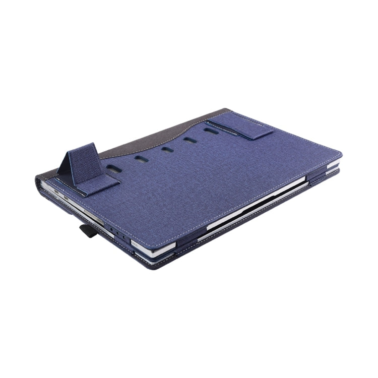 For Microsoft Surface Book 3 / 2 / 1 13.5 inch Cloth Texture Laptop Leather Case With Stand Function