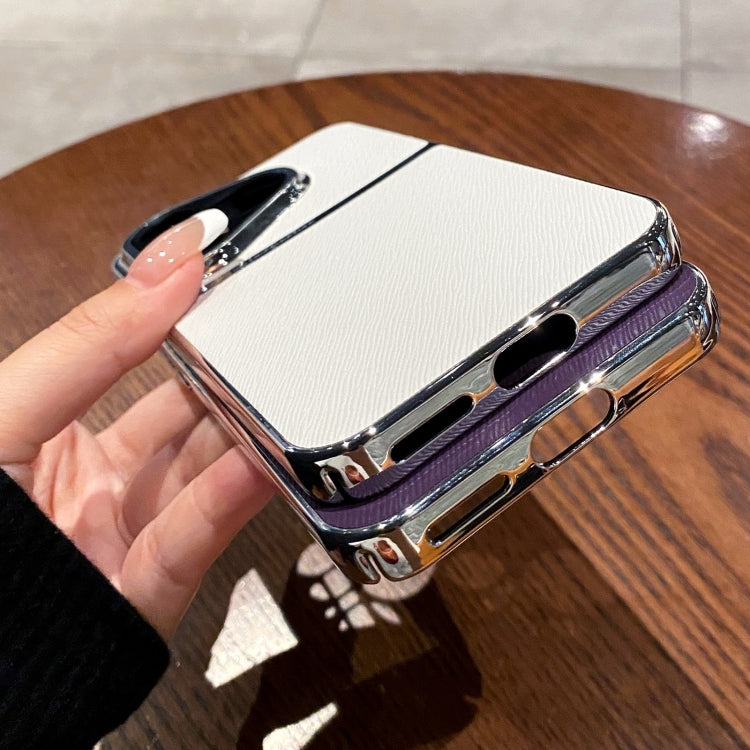 For Huawei Pura 70 Pro+ Electroplating Oblique Texture Shockproof Phone Case