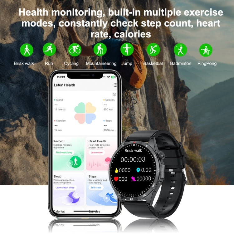 GTS4/LT09 1.5 inch IP67 Fitness Wellness Smart Watch Support Bluetooth Call / Sleep / Blood Oxygen / Heart Rate Health Monitor, Silicone Strap