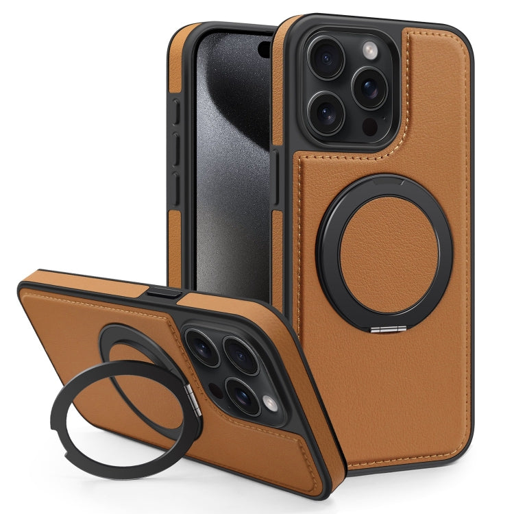 For iPhone 15 Pro Yashi 360 Degree Rotating MagSafe Bracket Phone Case