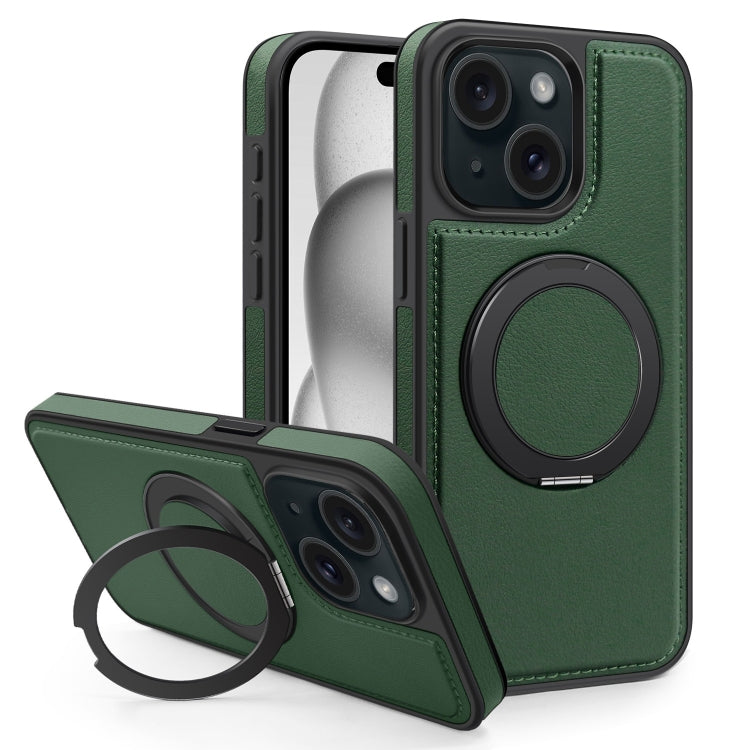 For iPhone 15 Yashi 360 Degree Rotating MagSafe Bracket Phone Case