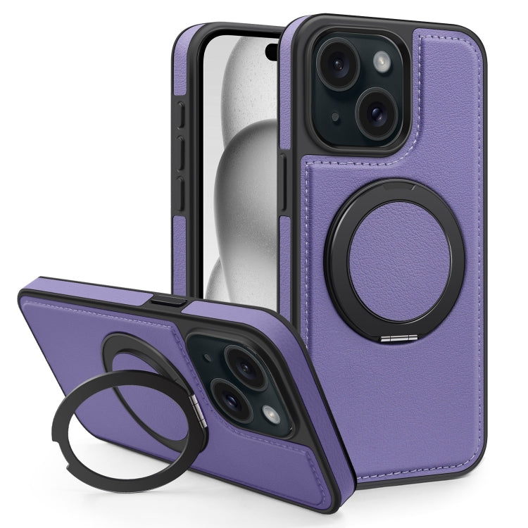 For iPhone 15 Yashi 360 Degree Rotating MagSafe Bracket Phone Case