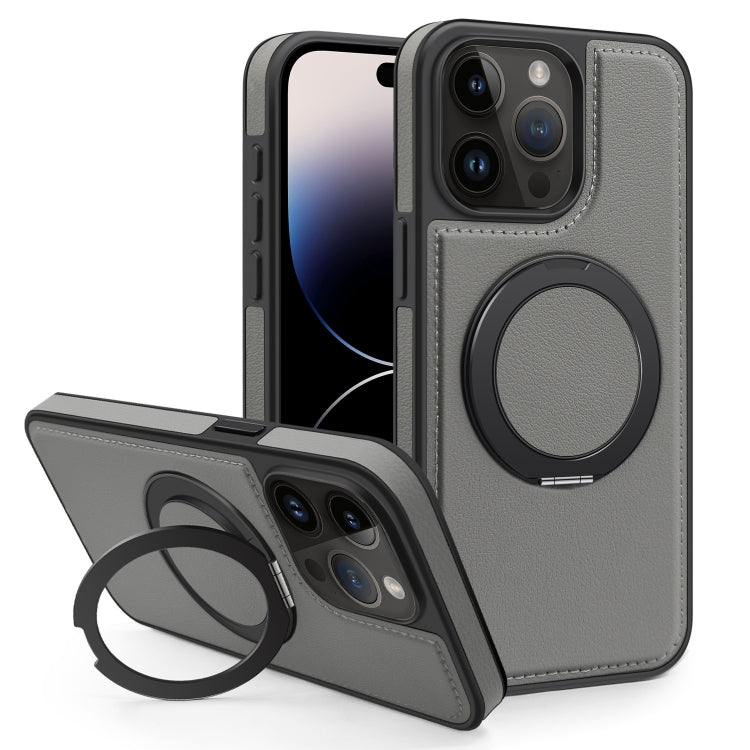 For iPhone 14 Pro Yashi 360 Degree Rotating MagSafe Bracket Phone Case