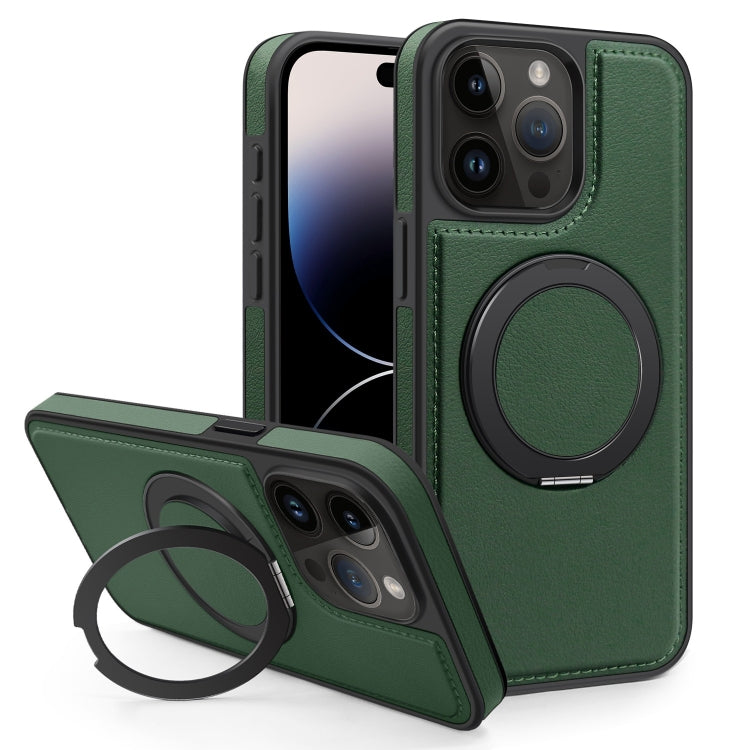 For iPhone 14 Pro Yashi 360 Degree Rotating MagSafe Bracket Phone Case