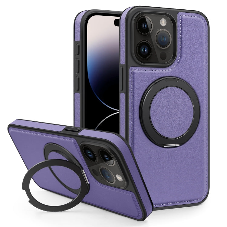 For iPhone 14 Pro Yashi 360 Degree Rotating MagSafe Bracket Phone Case