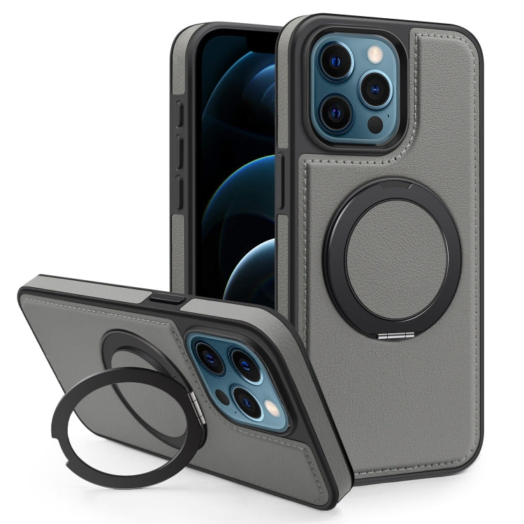 For iPhone 12 Pro Max Yashi 360 Degree Rotating MagSafe Bracket Phone Case