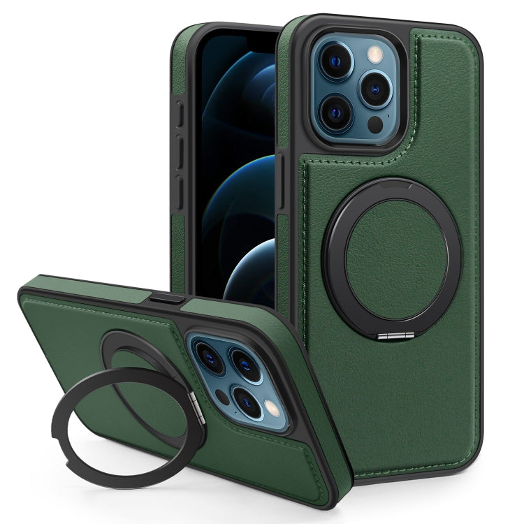 For iPhone 12 Pro Max Yashi 360 Degree Rotating MagSafe Bracket Phone Case
