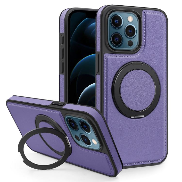 For iPhone 12 Pro Max Yashi 360 Degree Rotating MagSafe Bracket Phone Case