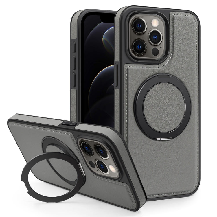 For iPhone 12 Pro Yashi 360 Degree Rotating MagSafe Bracket Phone Case