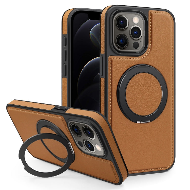 For iPhone 12 Pro Yashi 360 Degree Rotating MagSafe Bracket Phone Case