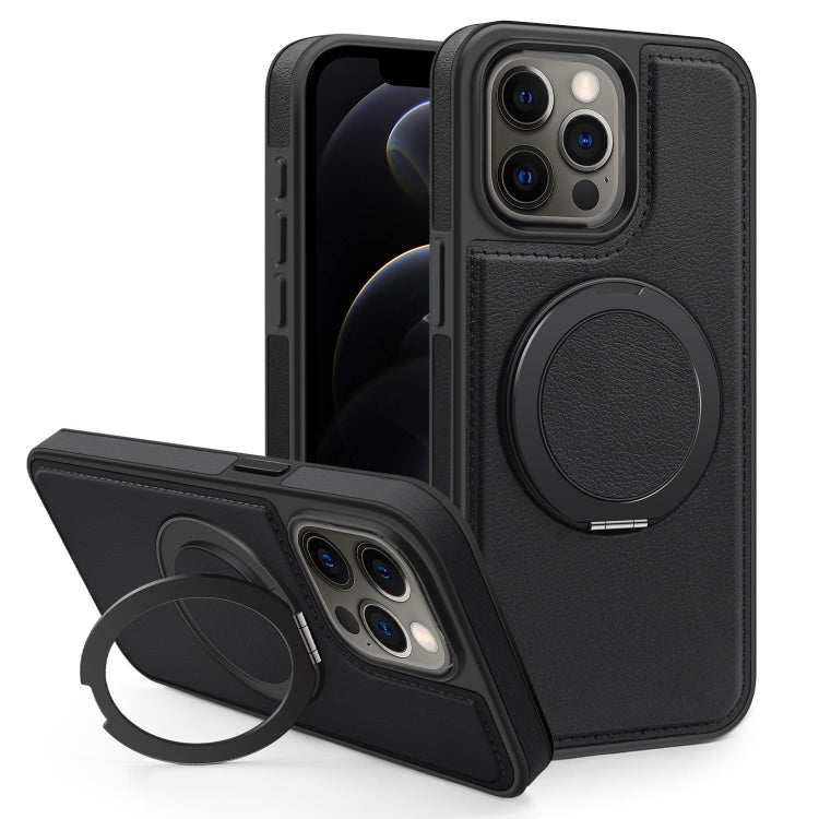 For iPhone 12 Pro Yashi 360 Degree Rotating MagSafe Bracket Phone Case