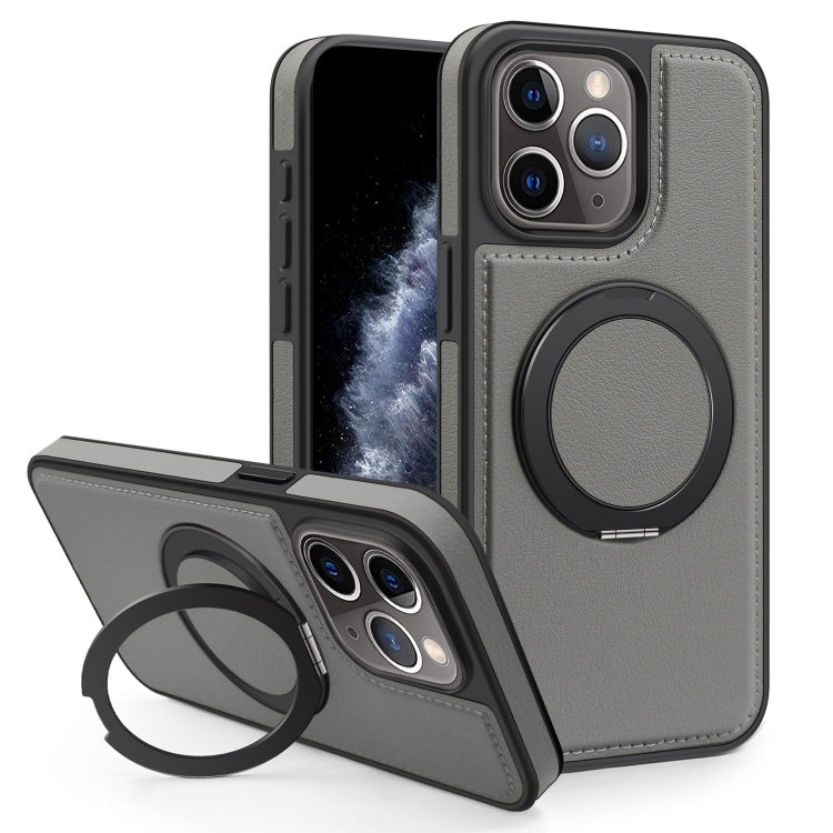 For iPhone 11 Pro Max Yashi 360 Degree Rotating MagSafe Bracket Phone Case