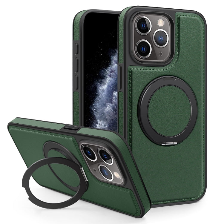 For iPhone 11 Pro Max Yashi 360 Degree Rotating MagSafe Bracket Phone Case