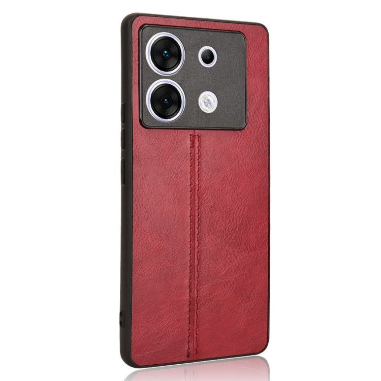 For Infinix Zero 30 5G Cow Pattern Sewing Card Bag Phone Case