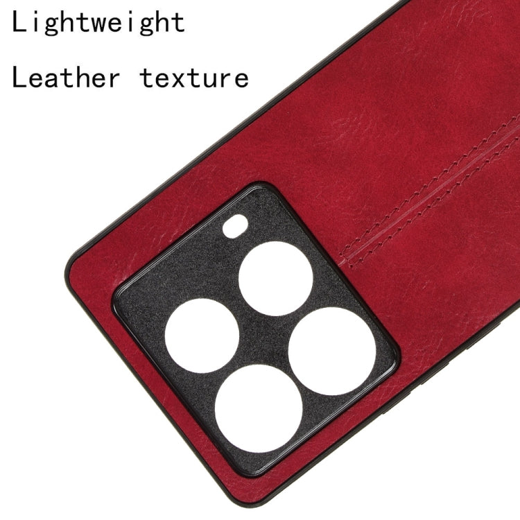 For Infinix Note 40 4G Cow Pattern Sewing Card Bag Phone Case