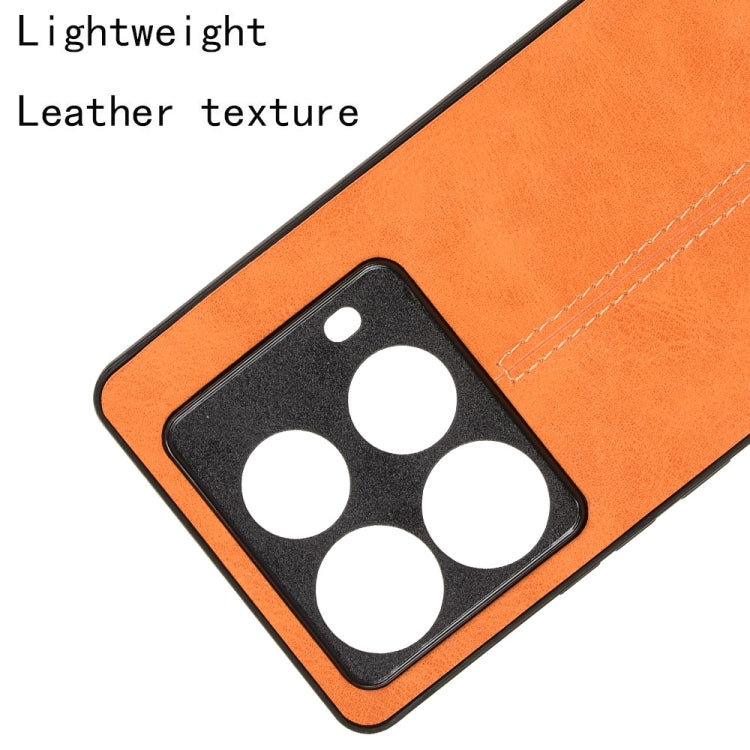 For Infinix Note 40 4G Cow Pattern Sewing Card Bag Phone Case