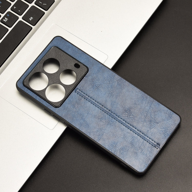 For Infinix Note 40 4G Cow Pattern Sewing Card Bag Phone Case