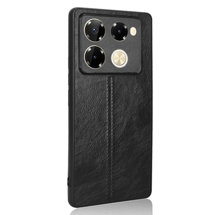For Infinix Note 40 Pro 4G Cow Pattern Sewing Card Bag Phone Case