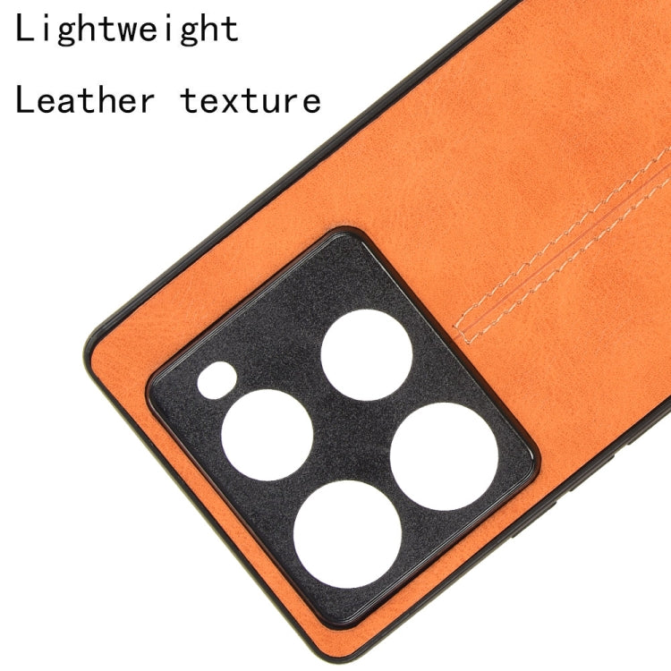 For Infinix Note 40 Pro 4G Cow Pattern Sewing Card Bag Phone Case