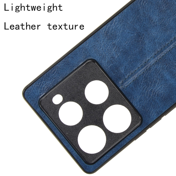 For Infinix Note 40 Pro 4G Cow Pattern Sewing Card Bag Phone Case