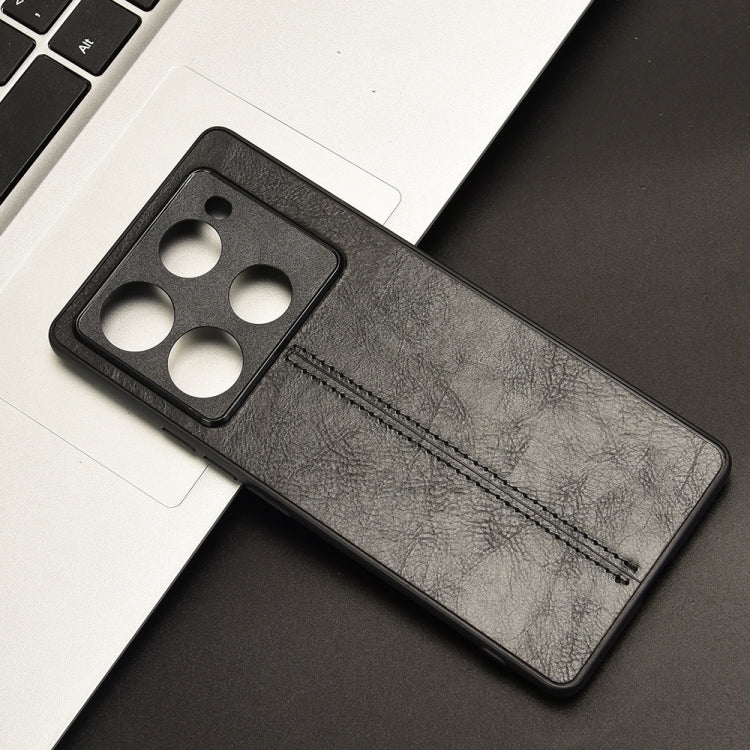 For Infinix Note 40 Pro 5G / Note 40 Pro+ 5G Cow Pattern Sewing Card Bag Phone Case