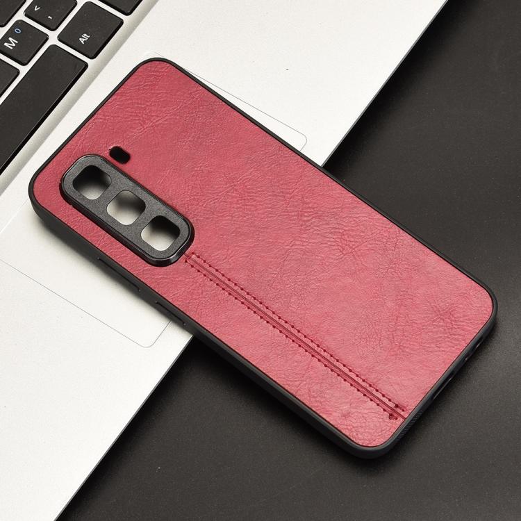 For Infinix Hot 50 Pro 4G Cow Pattern Sewing Card Bag Phone Case