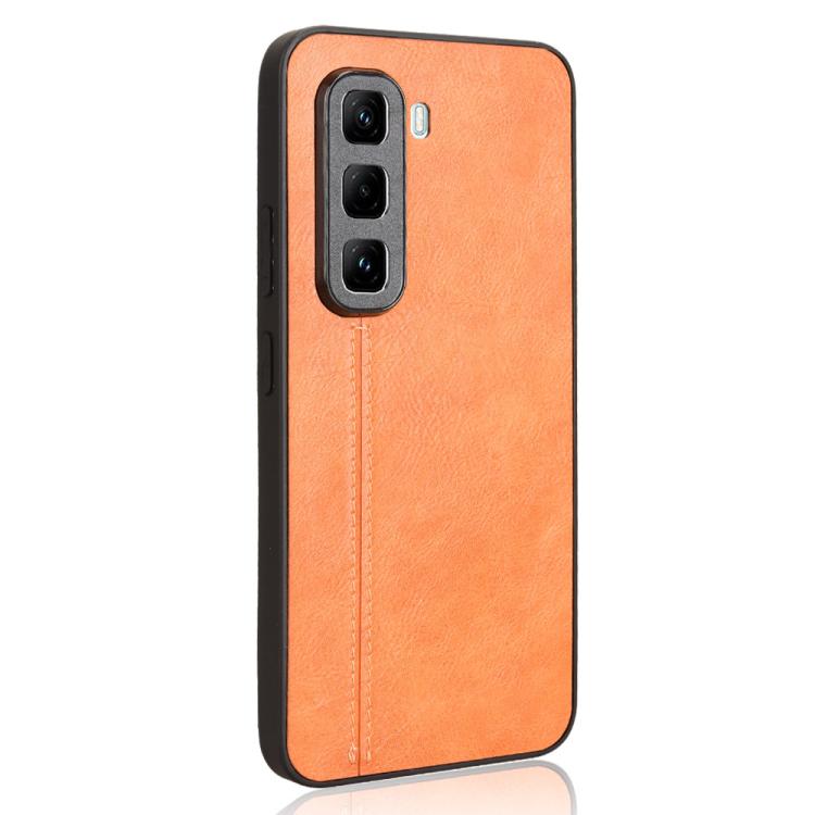 For Infinix Hot 50 Pro 4G Cow Pattern Sewing Card Bag Phone Case