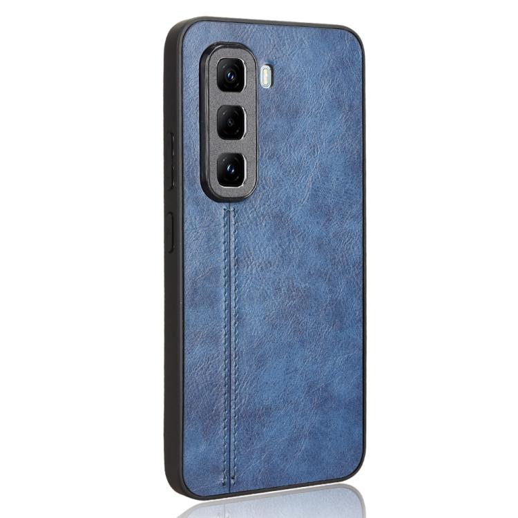 For Infinix Hot 50 Pro 4G Cow Pattern Sewing Card Bag Phone Case