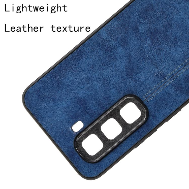 For Infinix Hot 50 Pro 4G Cow Pattern Sewing Card Bag Phone Case