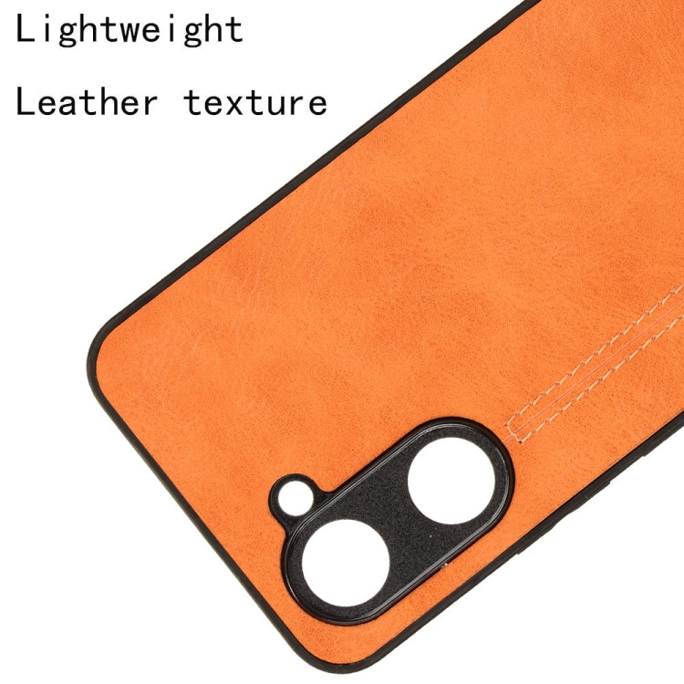 For vivo Y03 4G Cow Pattern Sewing Card Bag Phone Case