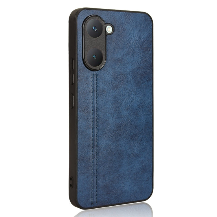 For vivo Y03 4G Cow Pattern Sewing Card Bag Phone Case