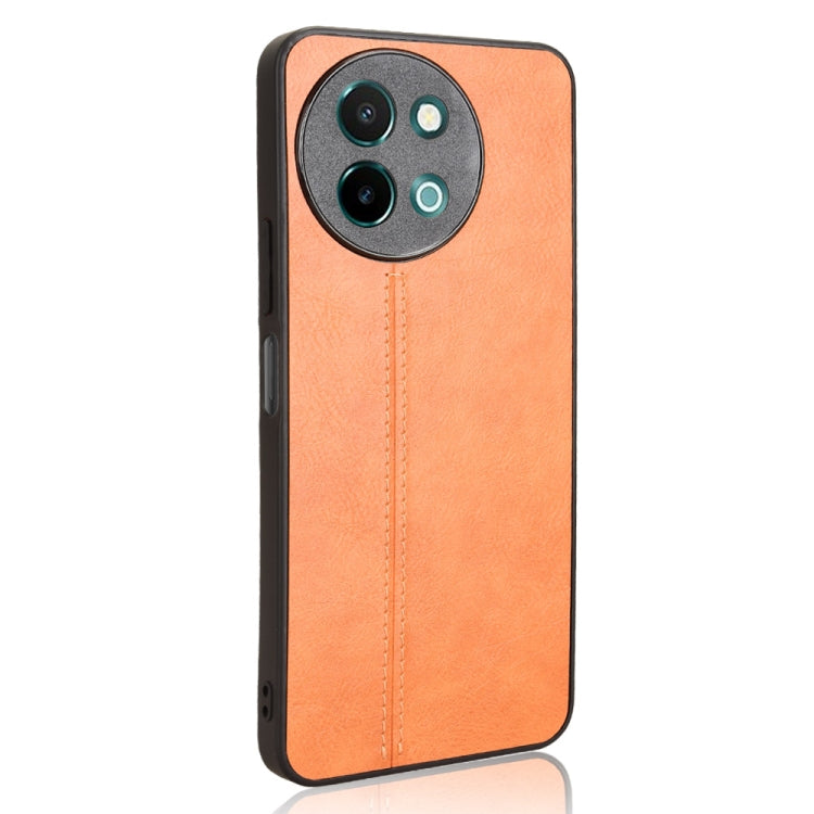 For vivo Y38 / Y200i Cow Pattern Sewing Card Bag Phone Case