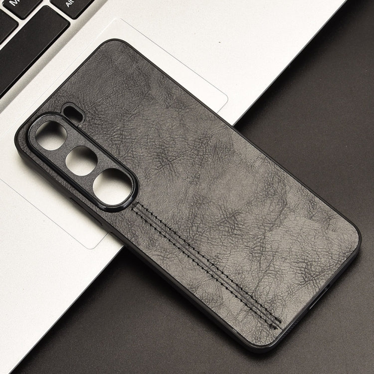 For vivo V40 Lite 4G / 5G IDN Cow Pattern Sewing Card Bag Phone Case