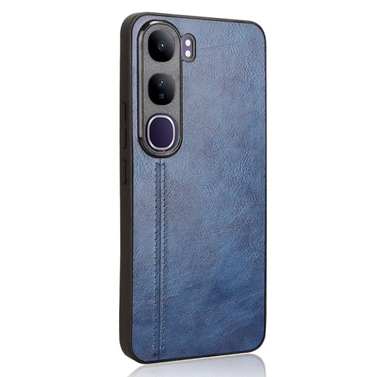 For vivo V40 Lite 4G / 5G IDN Cow Pattern Sewing Card Bag Phone Case