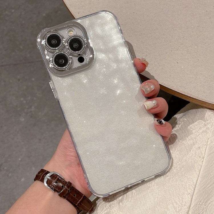 For iPhone 15 Pro Max Ripple Glitter PC Hybrid TPU Phone Case