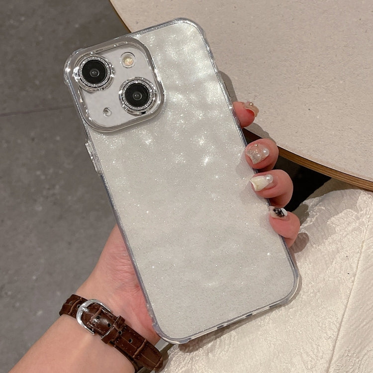 For iPhone 14 Ripple Glitter PC Hybrid TPU Phone Case