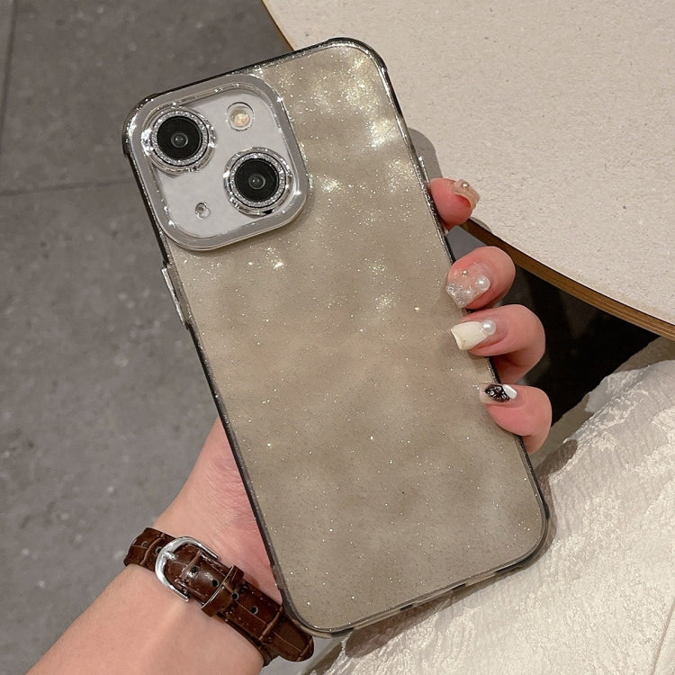 For iPhone 14 Ripple Glitter PC Hybrid TPU Phone Case