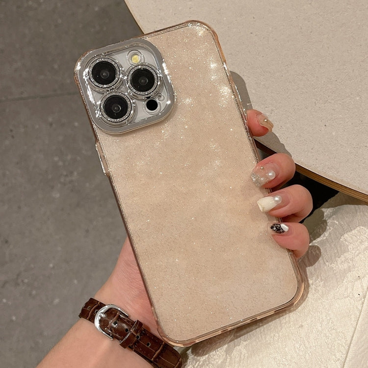 For iPhone 13 Pro Max Ripple Glitter PC Hybrid TPU Phone Case